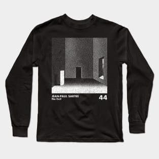 Jean-Paul Sartre / No Exit / Minimalist Artwork Design Long Sleeve T-Shirt